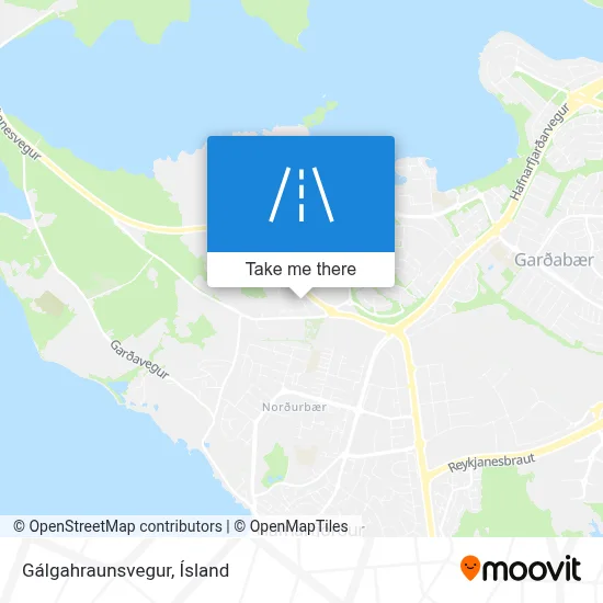 Gálgahraunsvegur map