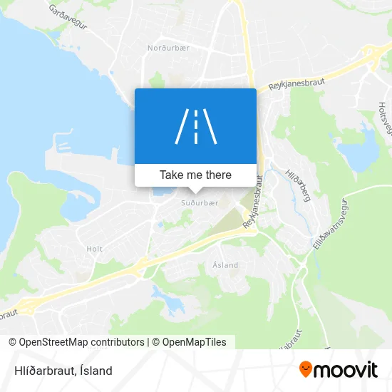 Hlíðarbraut map