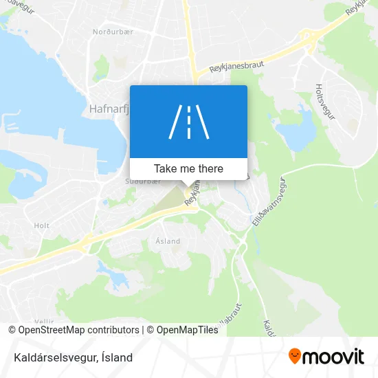 Kaldárselsvegur map