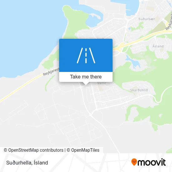 Suðurhella map