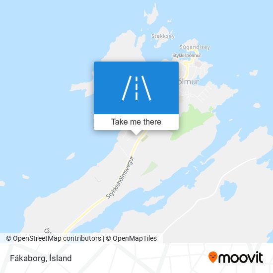 Fákaborg map