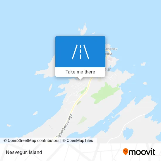 Nesvegur map