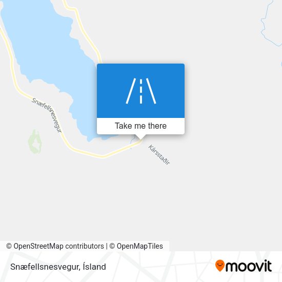 Snæfellsnesvegur map