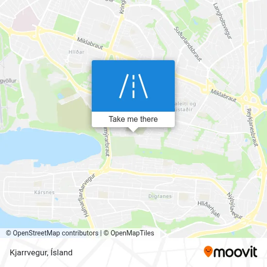 Kjarrvegur map