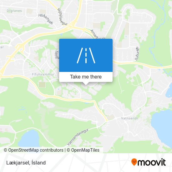Lækjarsel map