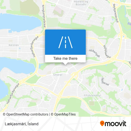 Lækjasmári map