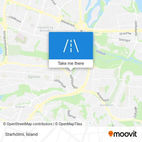 Starhólmi map