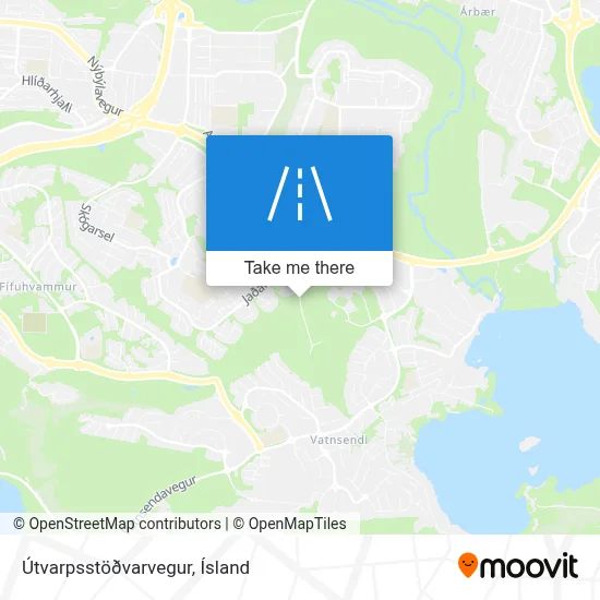 Útvarpsstöðvarvegur map