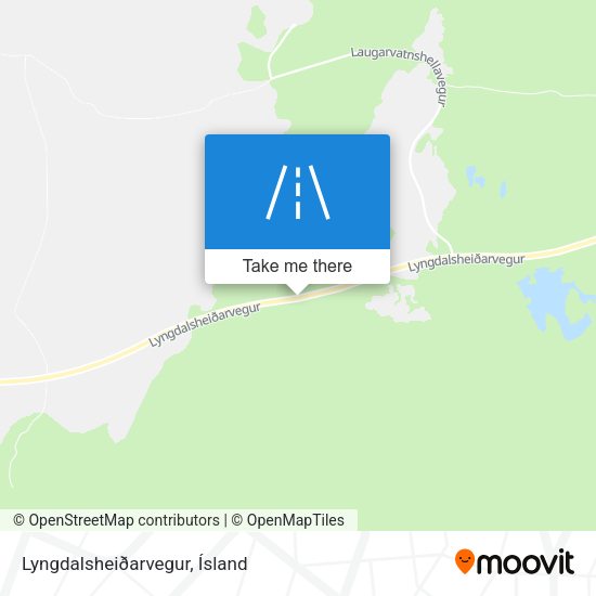 Lyngdalsheiðarvegur map