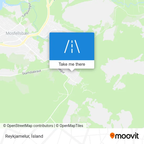 Reykjamelur map