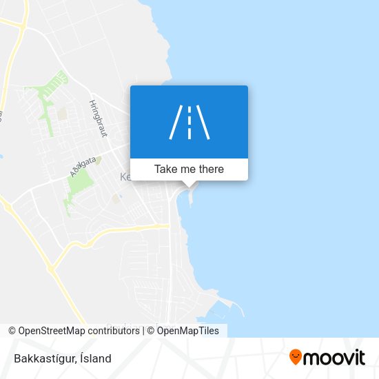 Bakkastígur map
