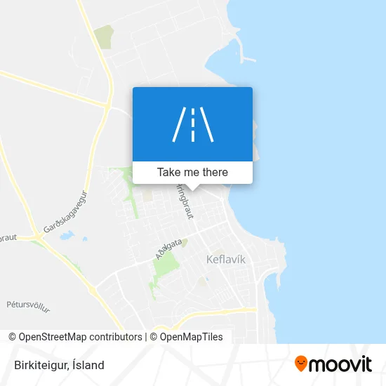 Birkiteigur map