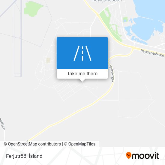 Ferjutröð map