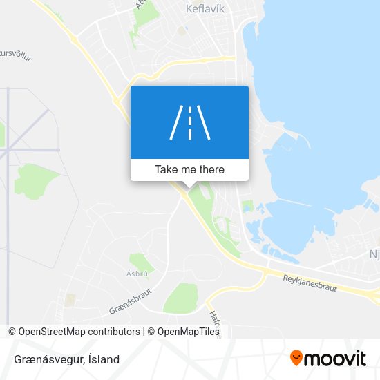 Grænásvegur map