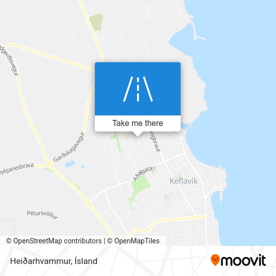 Heiðarhvammur map