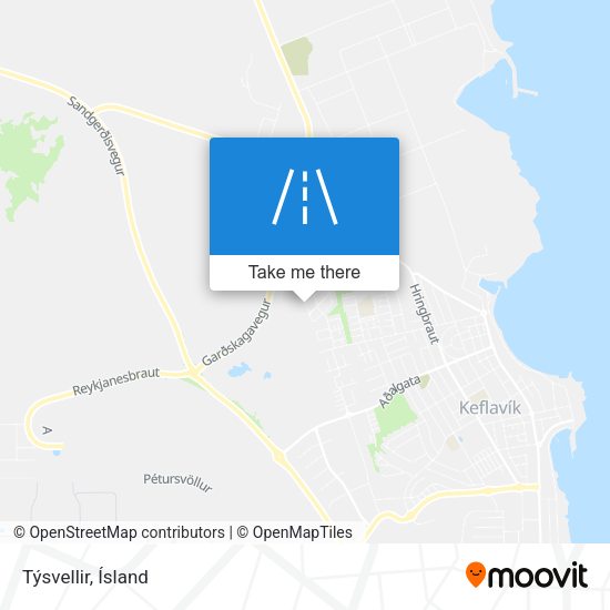Týsvellir map
