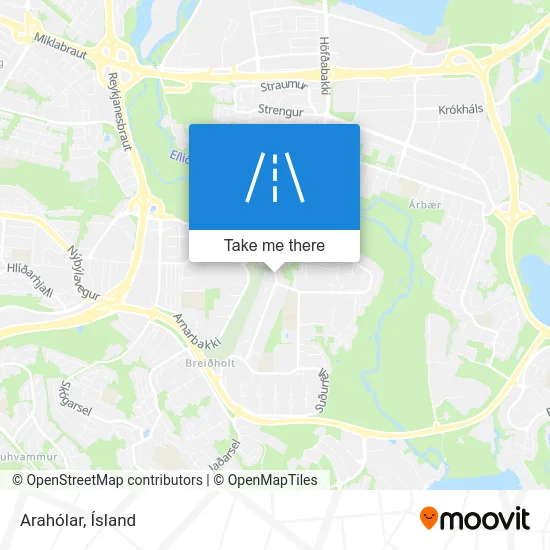Arahólar map
