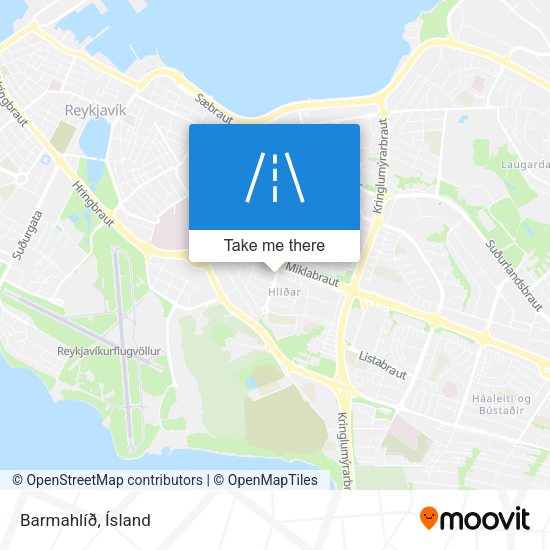 Barmahlíð map