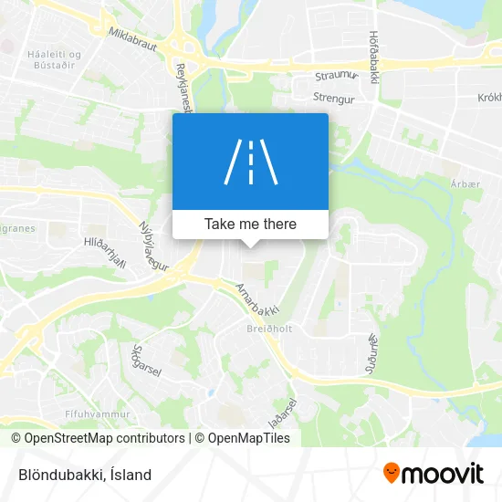 Blöndubakki map
