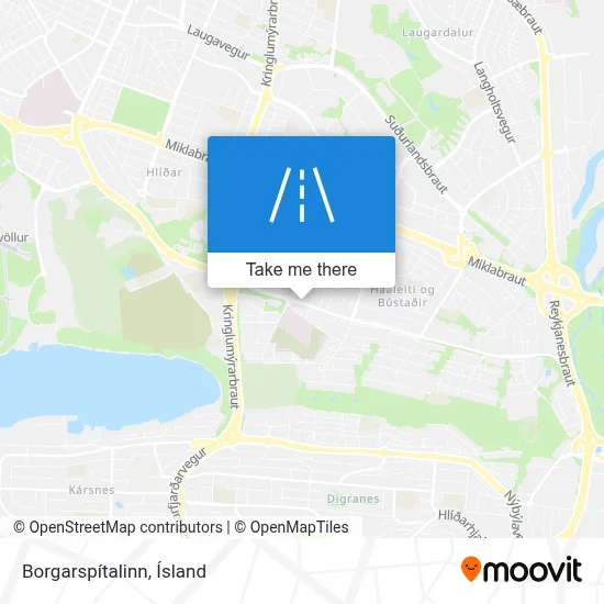 Borgarspítalinn map