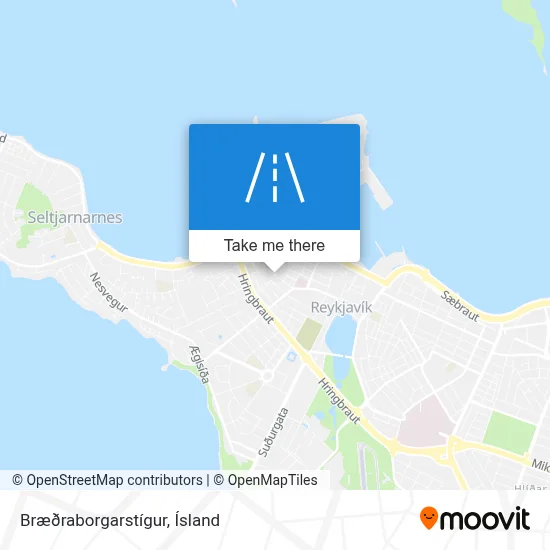 Bræðraborgarstígur map