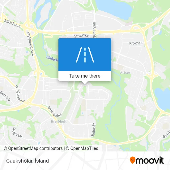 Gaukshólar map