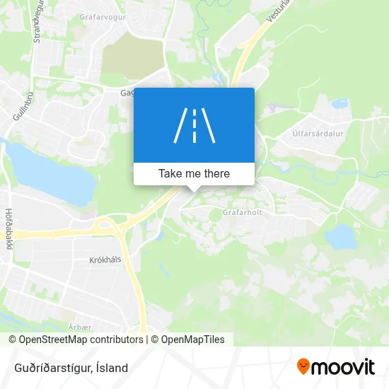 Guðríðarstígur map