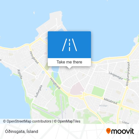 Óðinsgata map
