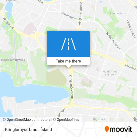 Kringlumýrarbraut map