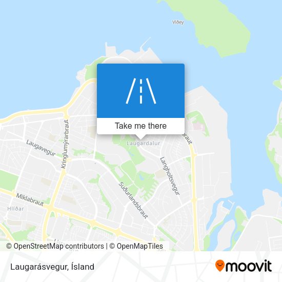 Laugarásvegur map