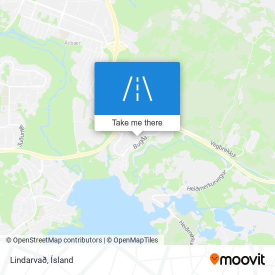 Lindarvað map