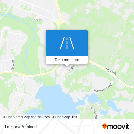 Lækjarvað map