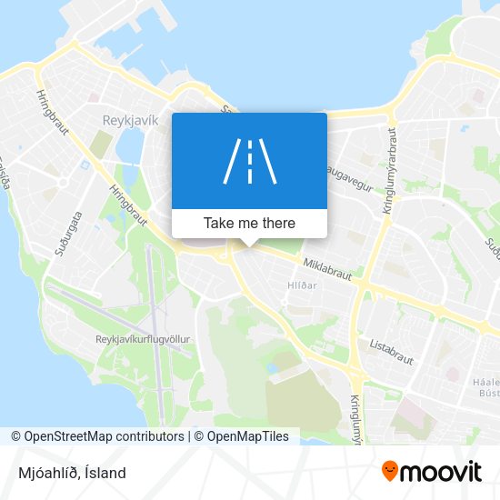 Mjóahlíð map