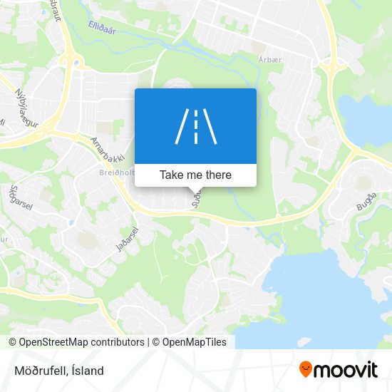 Möðrufell map