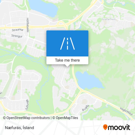 Næfurás map