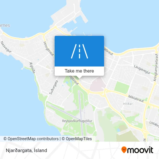 Njarðargata map