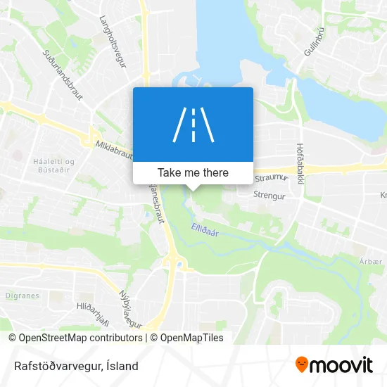 Rafstöðvarvegur map