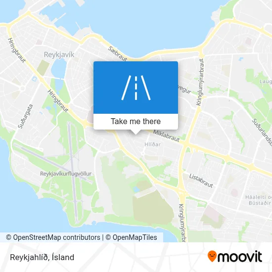 Reykjahlíð map