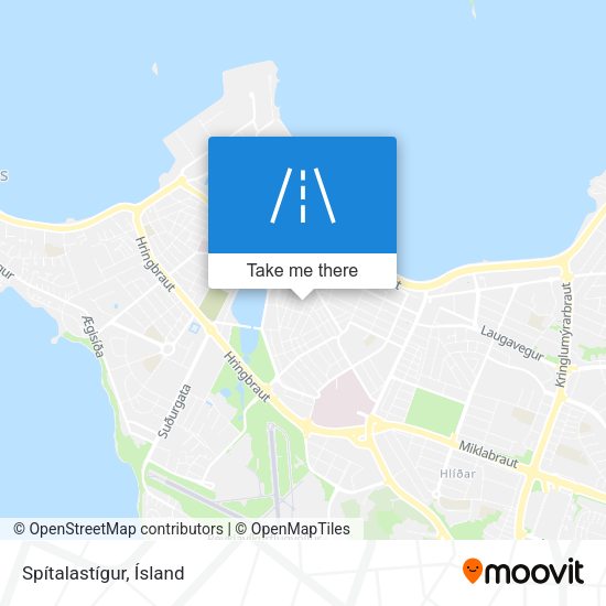 Spítalastígur map