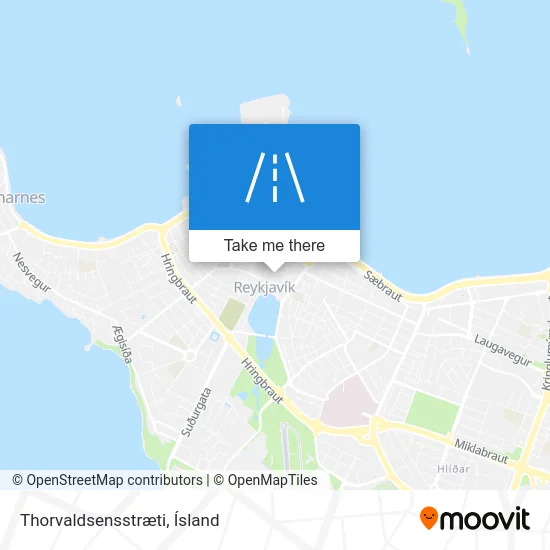 Thorvaldsensstræti map