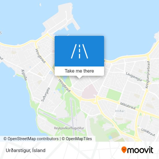 Urðarstígur map