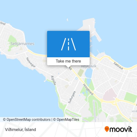 Víðimelur map