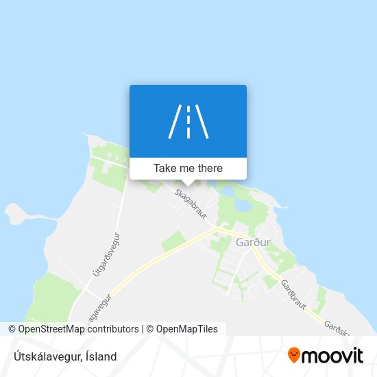 Útskálavegur map