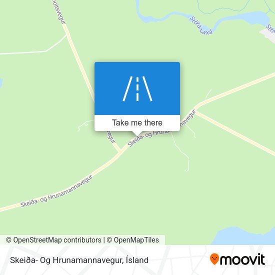 Skeiða- Og Hrunamannavegur map