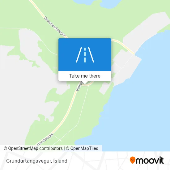 Grundartangavegur map