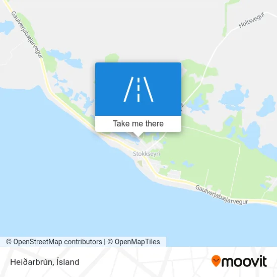 Heiðarbrún map