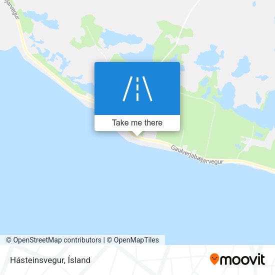 Hásteinsvegur map