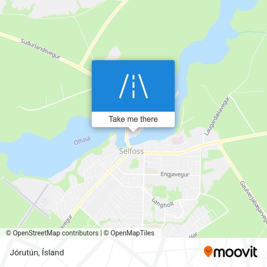 Jórutún map