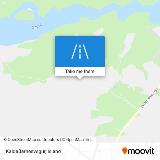 Kaldaðarnesvegur map
