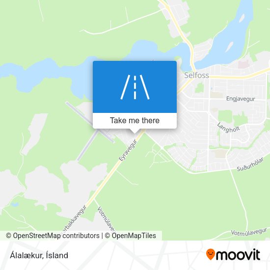 Álalækur map